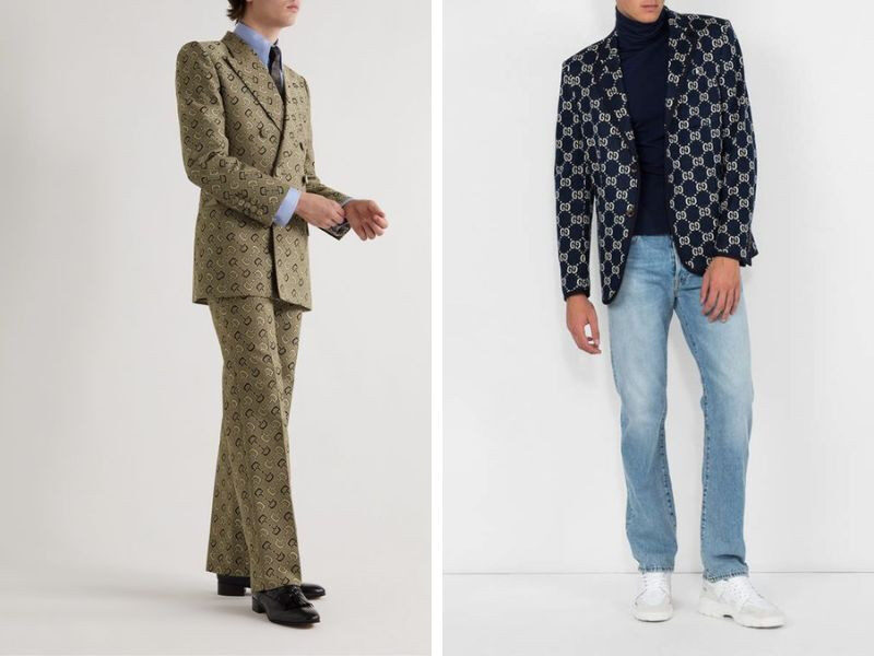 Áo blazer dạ nam Gucci