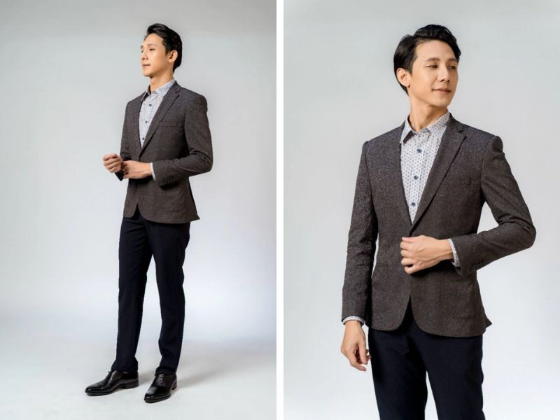 Áo blazer dạ nam Owen