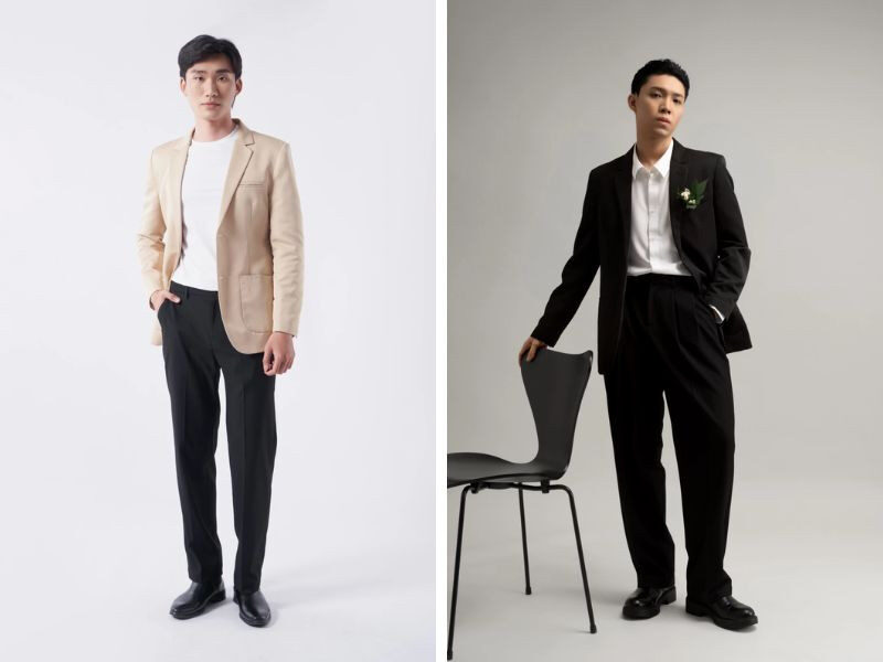 Áo blazer dạ nam Routine