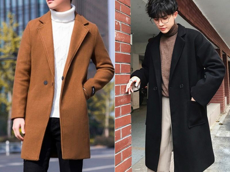 Áo blazer nam dáng dài trơn màu, dễ phối đồ và phù hợp nhiều phong cách