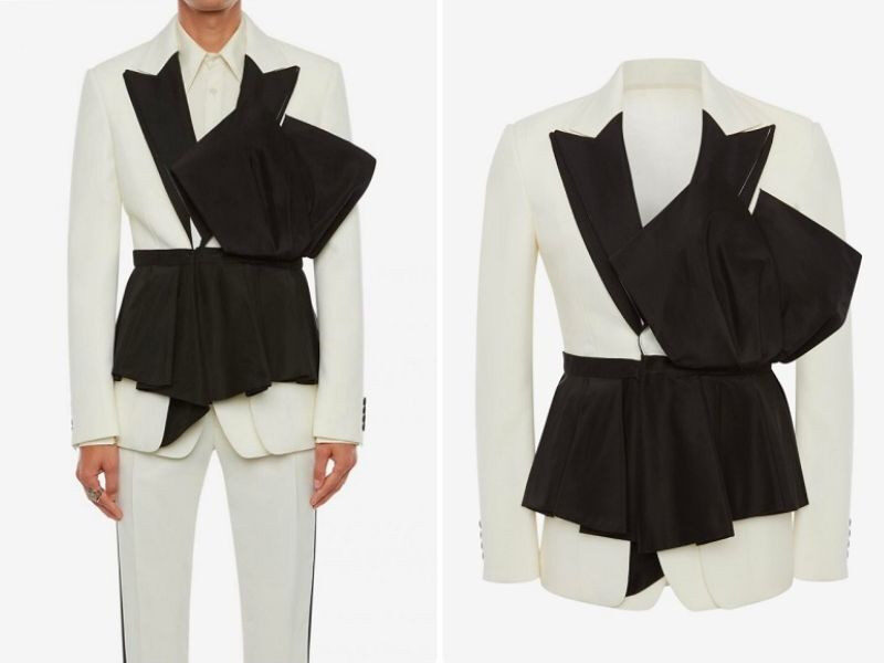 Áo blazer nam dáng peplum, thiết kế độc đáo và thời thượng