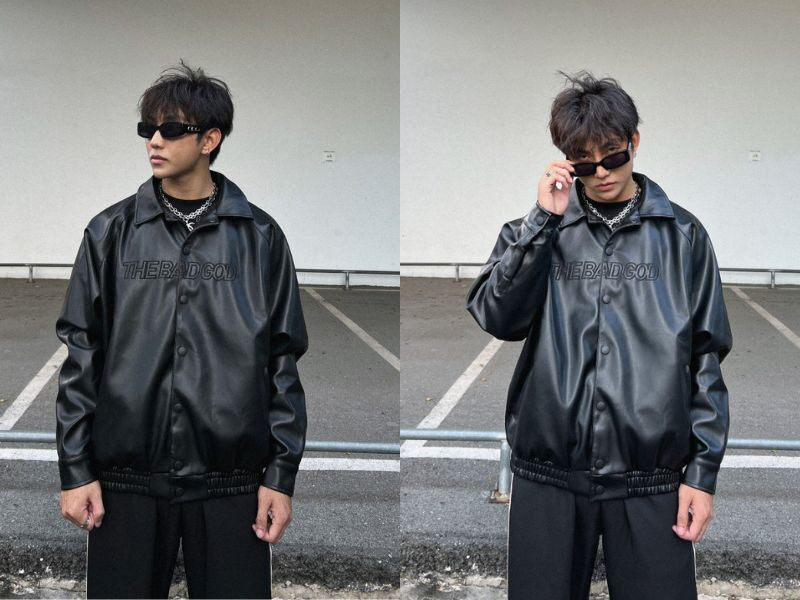 Áo bomber Varsity The Bad God phong cách trẻ trung