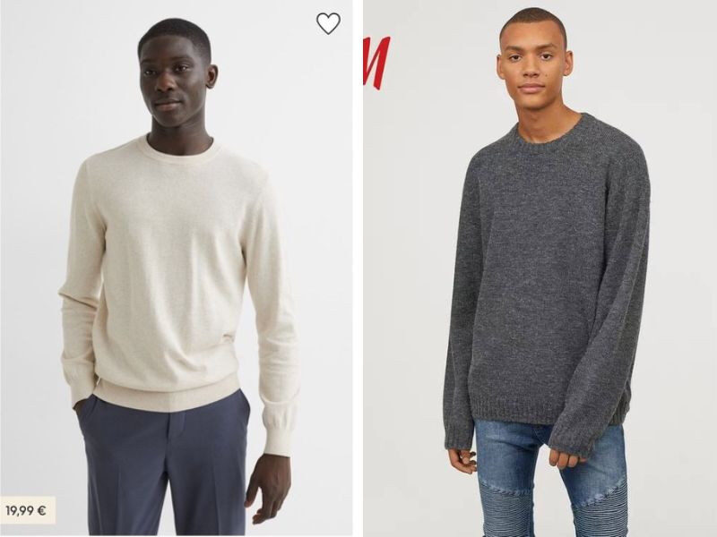 Áo jumper cổ rùa dệt kim mịn của H&M