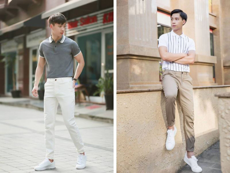 Giày sneaker tạo sự trẻ trung cho outfit