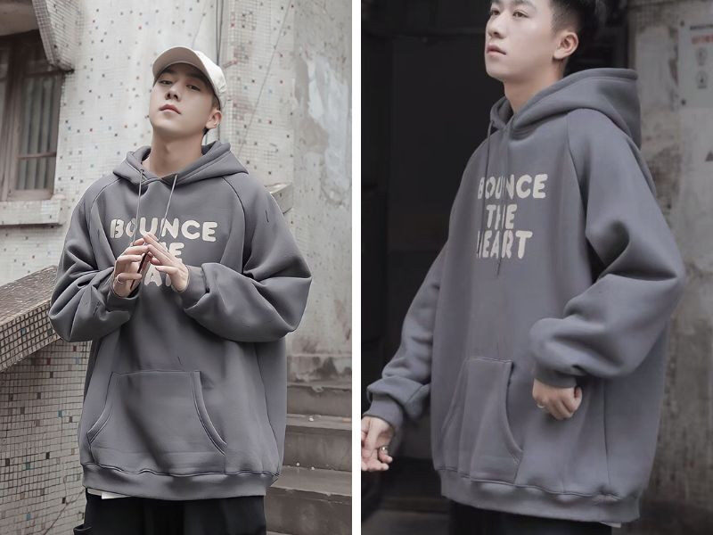 Phong cách năng động với áo hoodie