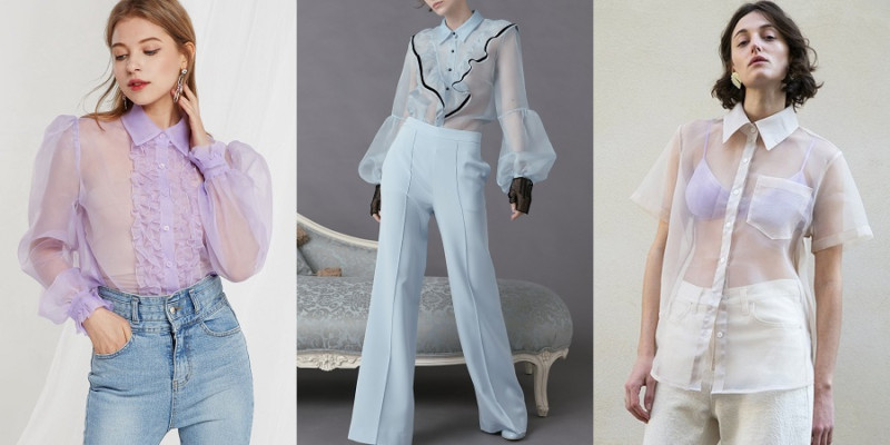 Áo sơ mi nữ xuyên thấu