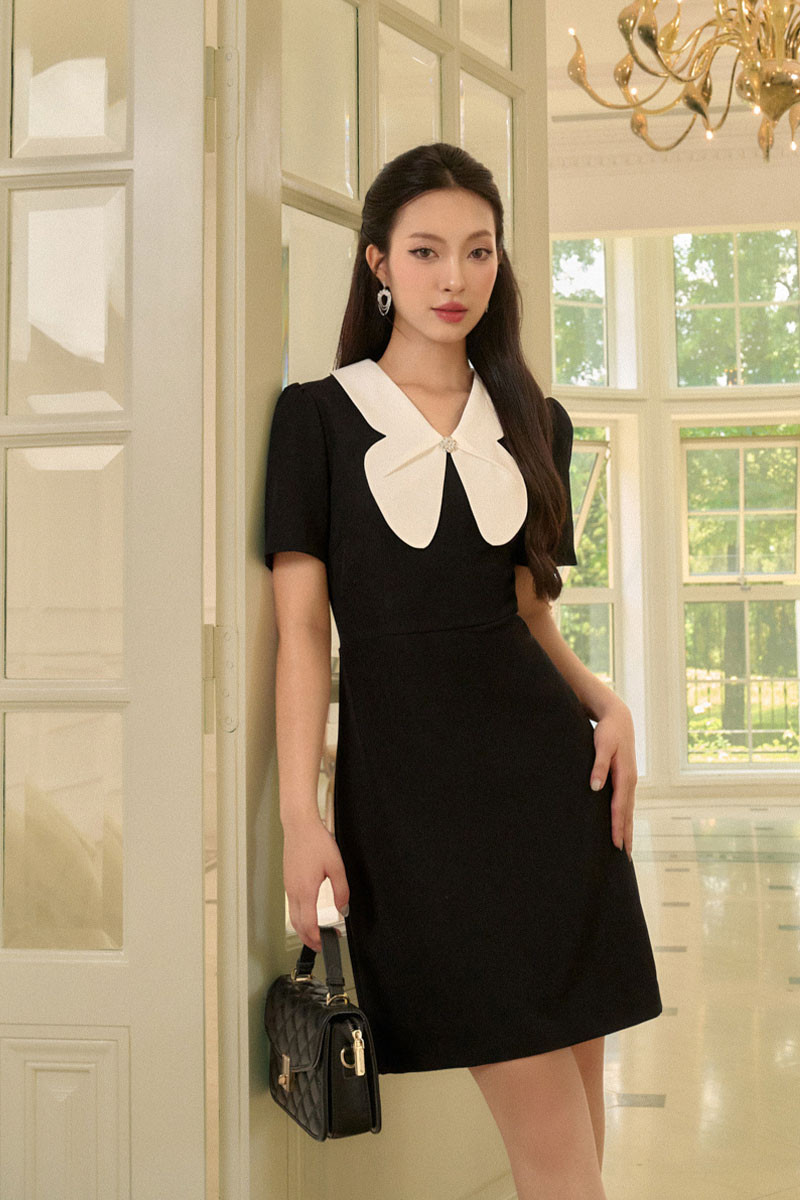 Đầm A phối cổ - lựa chọn thanh lịch cho cô nàng văn phòng