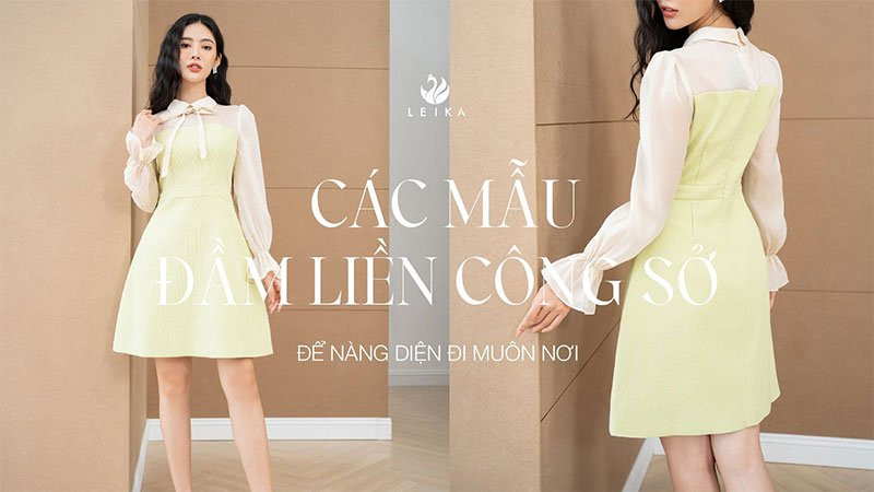 Các mẫu đầm liền công sở để nàng có thể “diện đi muôn nơi”