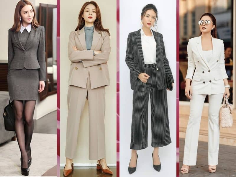 Phối Áo Khoác Vest Nữ Ngắn Với Màu Sắc Nổi Bật