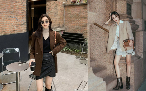 Phối với chân váy chữ A