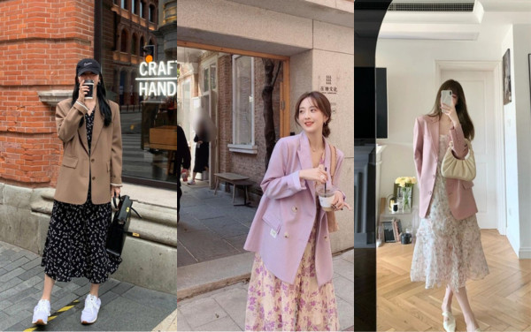 Phối với váy hoa