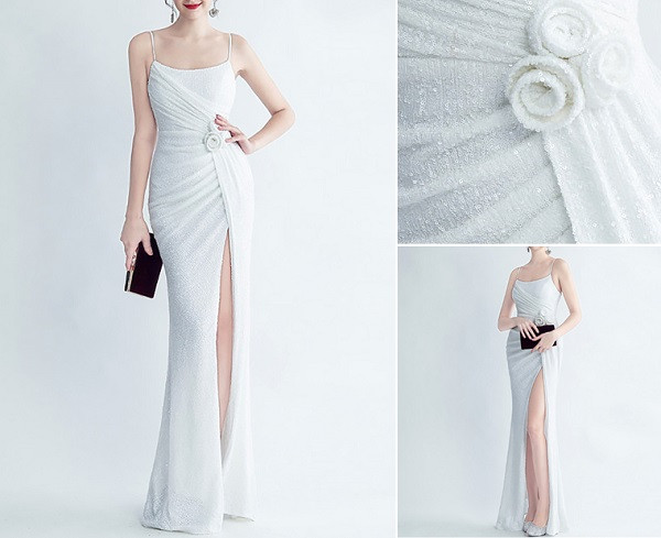 10 mẫu váy dạ hội trắng dự tiệc đẹp mà chị em không thể bỏ qua