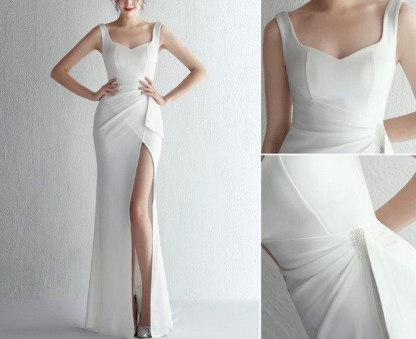 10 mẫu váy dạ hội trắng dự tiệc đẹp mà chị em không thể bỏ qua