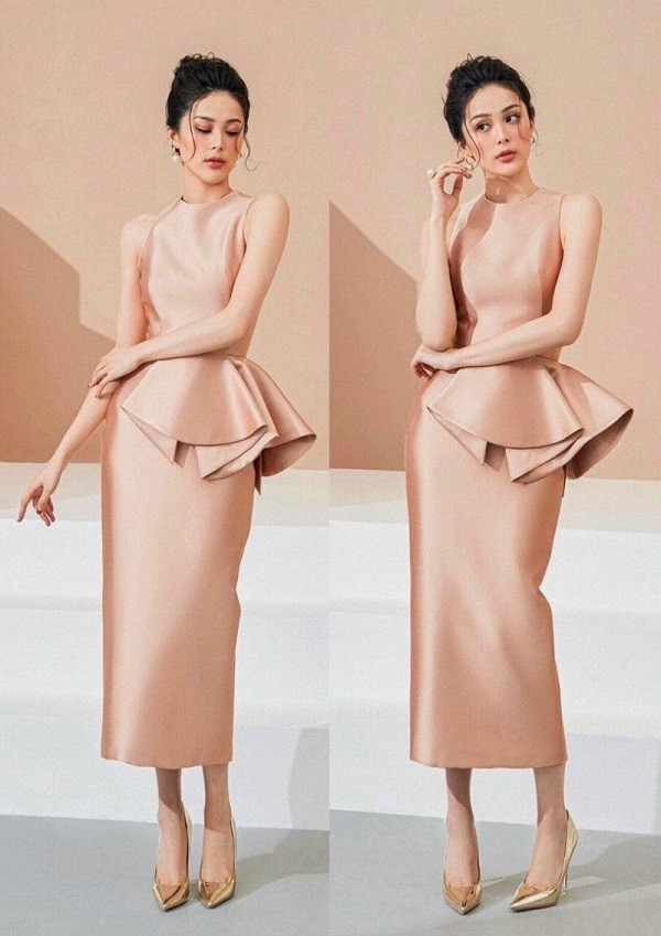 20+ mẫu váy đầm peplum dự tiệc giúp tôn dáng, sang trọng