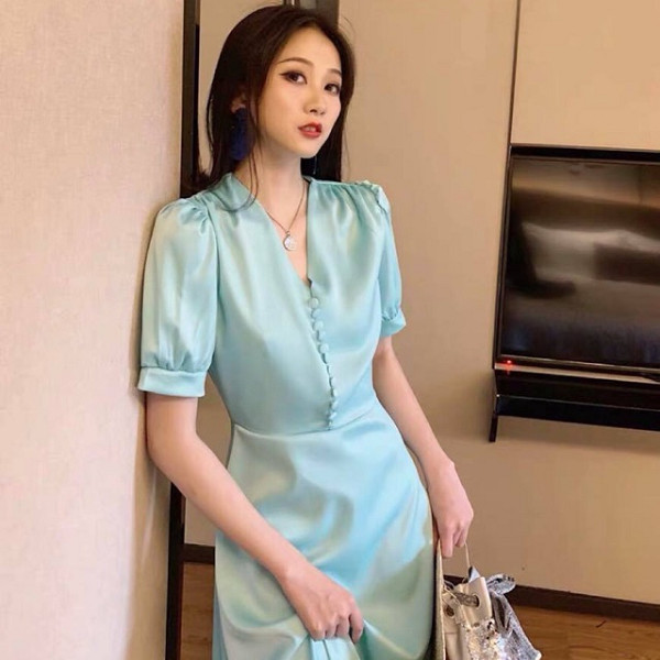 Mẫu váy đầm xanh ngọc thời trang giá tốt, bắt trend 2024