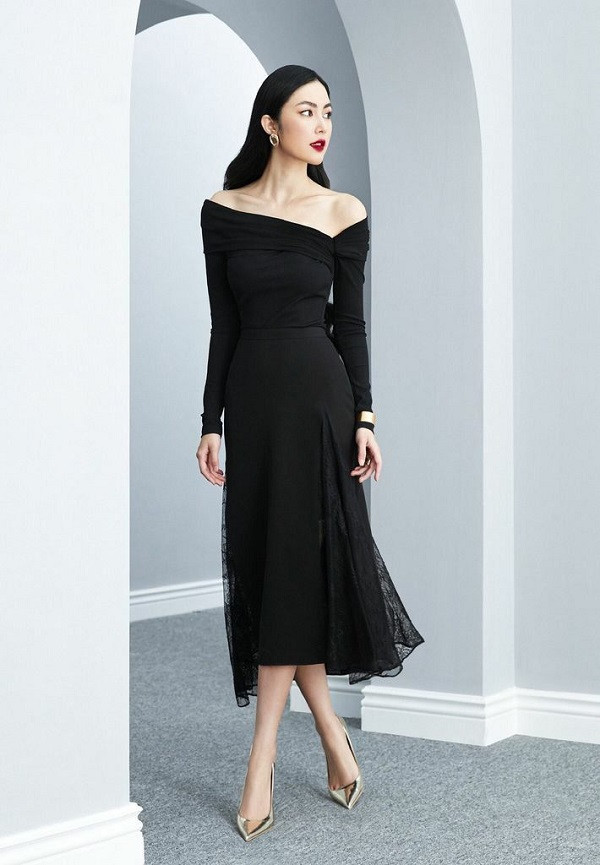 Những mẫu đầm đen dự tiệc sang trọng, trẻ trung, xu hướng thời trang mới