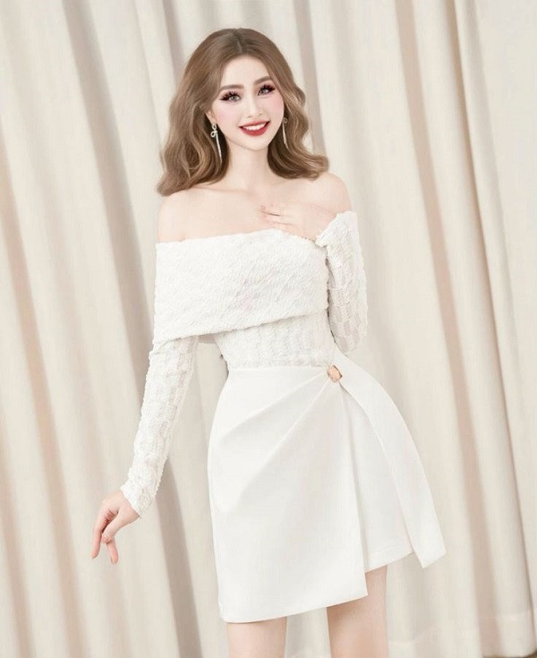 Những mẫu váy trắng dự tiệc cao cấp, đẹp nhất hiện nay