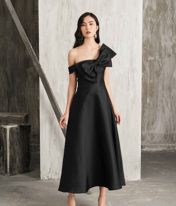 TOP 10 mẫu đầm lệch vai tôn dáng tuyệt vời, hot nhất hiện nay